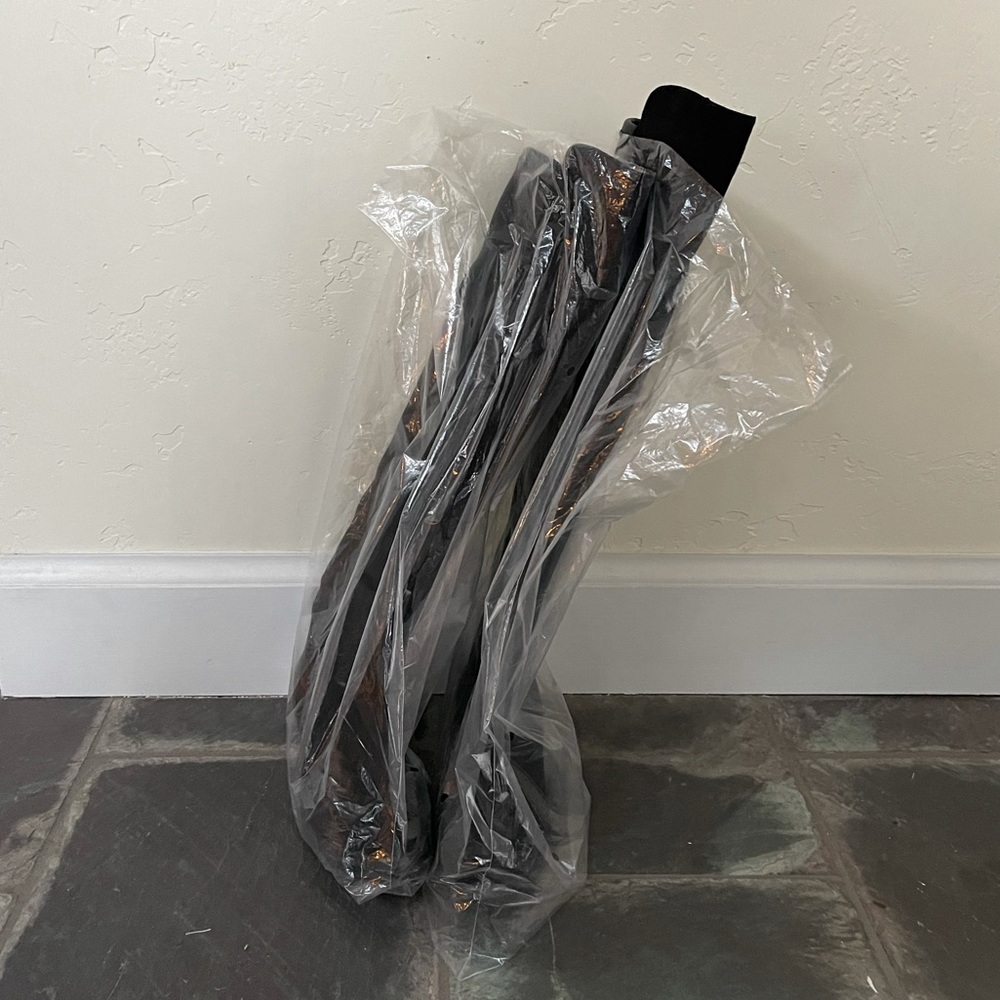 Never worn black suede knee-high boots. - Picture 8 of 8